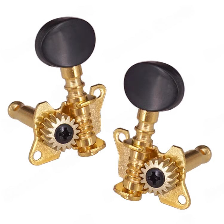 Knob Senar Gitar Akustik Kayu Terbuka - Knob Putar, Knob Gulung, Senar Bagian Atas, Sumbu Semu Senar