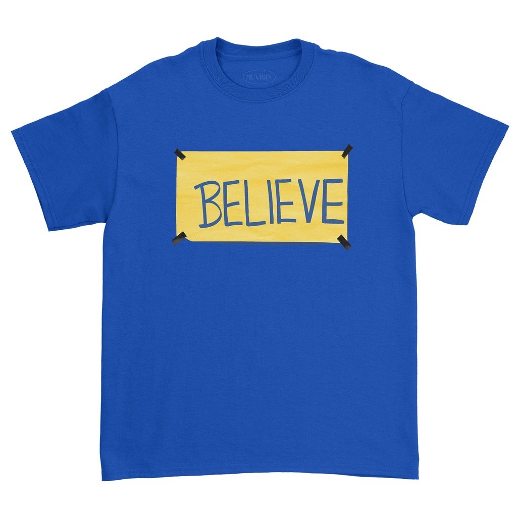Original Design cotton Kaos Ted Lasso "Believe" Movie T-shirt
