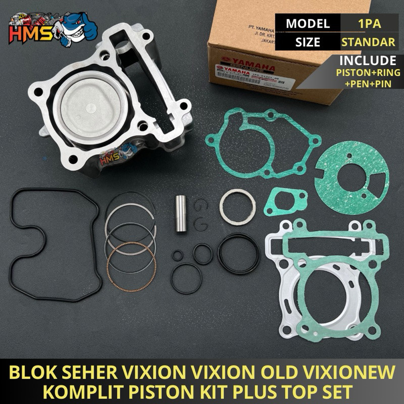 Blok Seher Komplit Vixion Vixion New Vixion Old 1PA Plus Piston Kit Ring Seher Sepaket