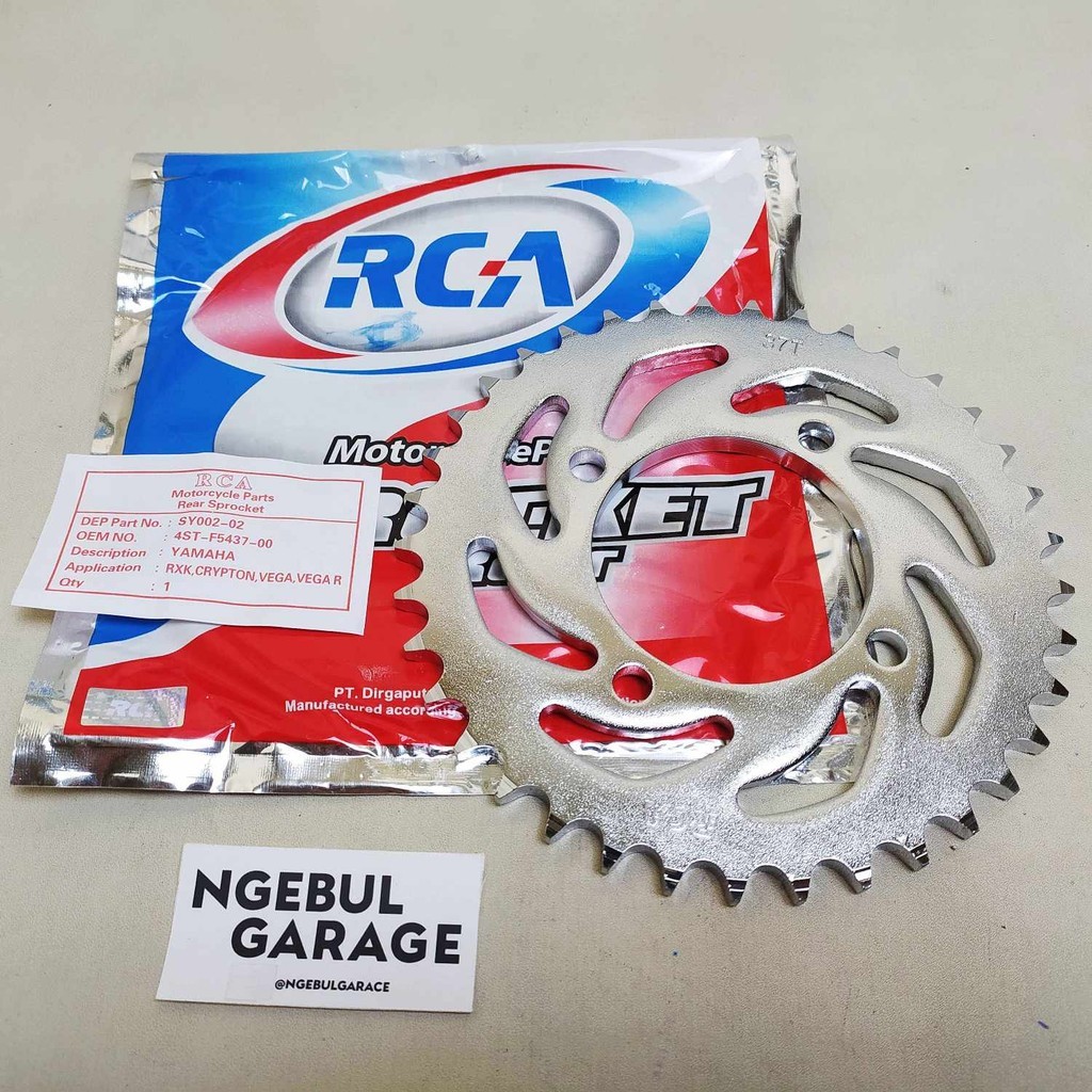Gear Belakang Rxk Crypton Vega Vega R 428 37T 4ST F5437 00 YAMAHA RCA