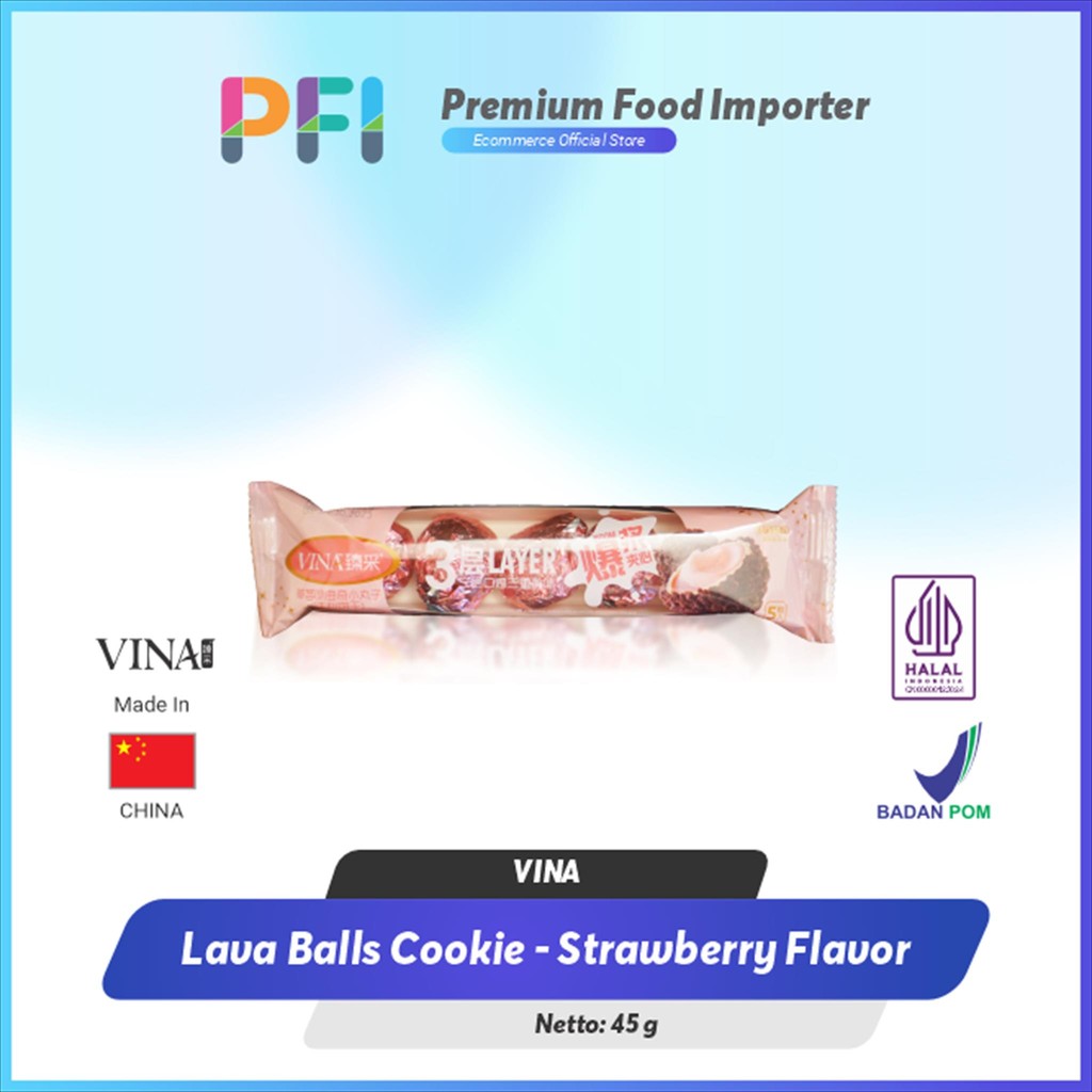 

Franzzi Vina Lava Cookie Balls - Strawberry 45g