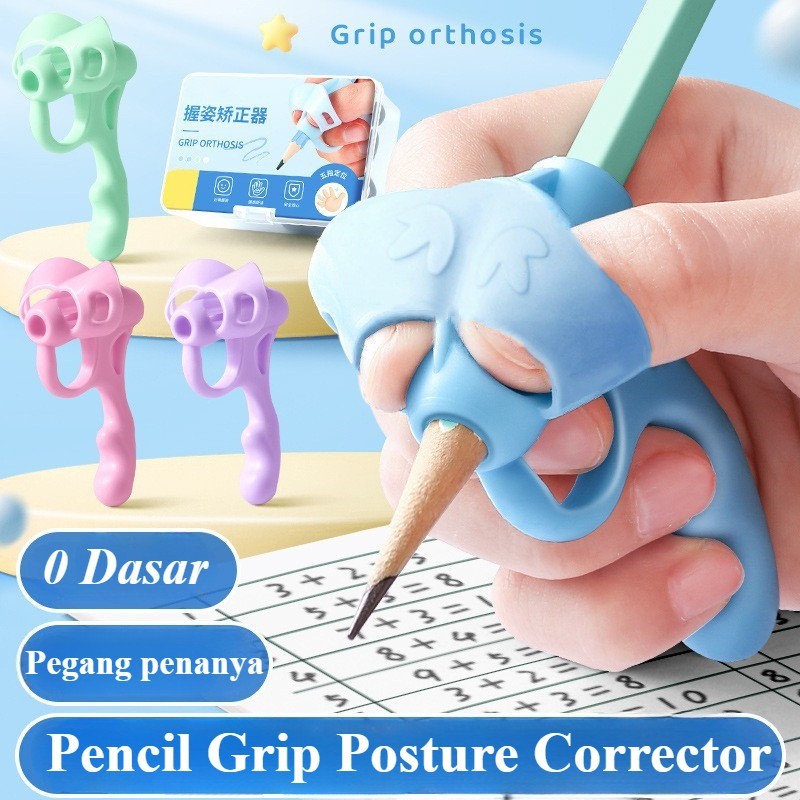 

Ready Pencil Grip Alat Bantu Tulis Anak / Writing Grip Pencil Holder/pencil Grip Posture Corrector/alat Bantu Anakbelajar Menulis/