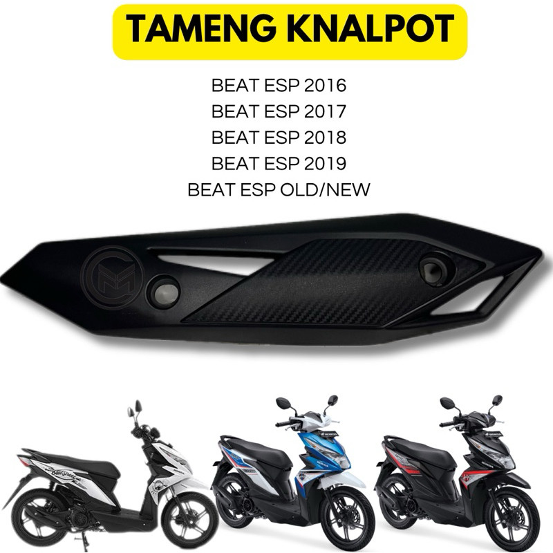 ( TAMENG KNALPOT BEAT FI ESP 2017 ) Tameng / Cover Tutup Knalpot Honda Beat fi 2017 / Tameng Knalpot