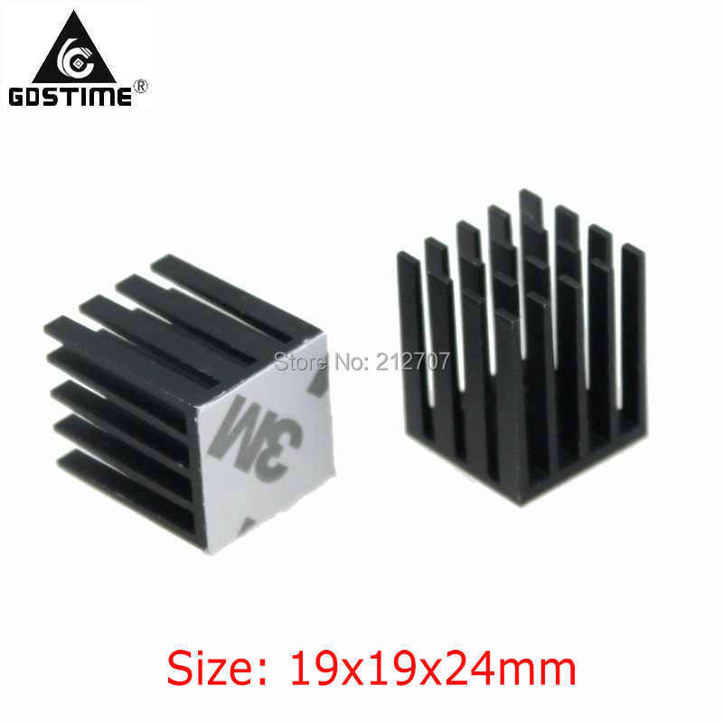 10 PCS Gdstime Aluminum Heatsink Cooling Fin Heat Sink Cooler Radiator 19x19x24mm