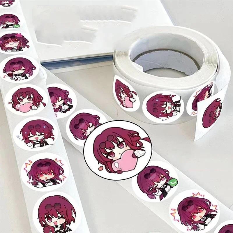 

500Pcs/Pack Game Cartoon Honkai: Star Rail Kafka Anime Theme Seal Labels Stickers For DIY Gift Baking Package