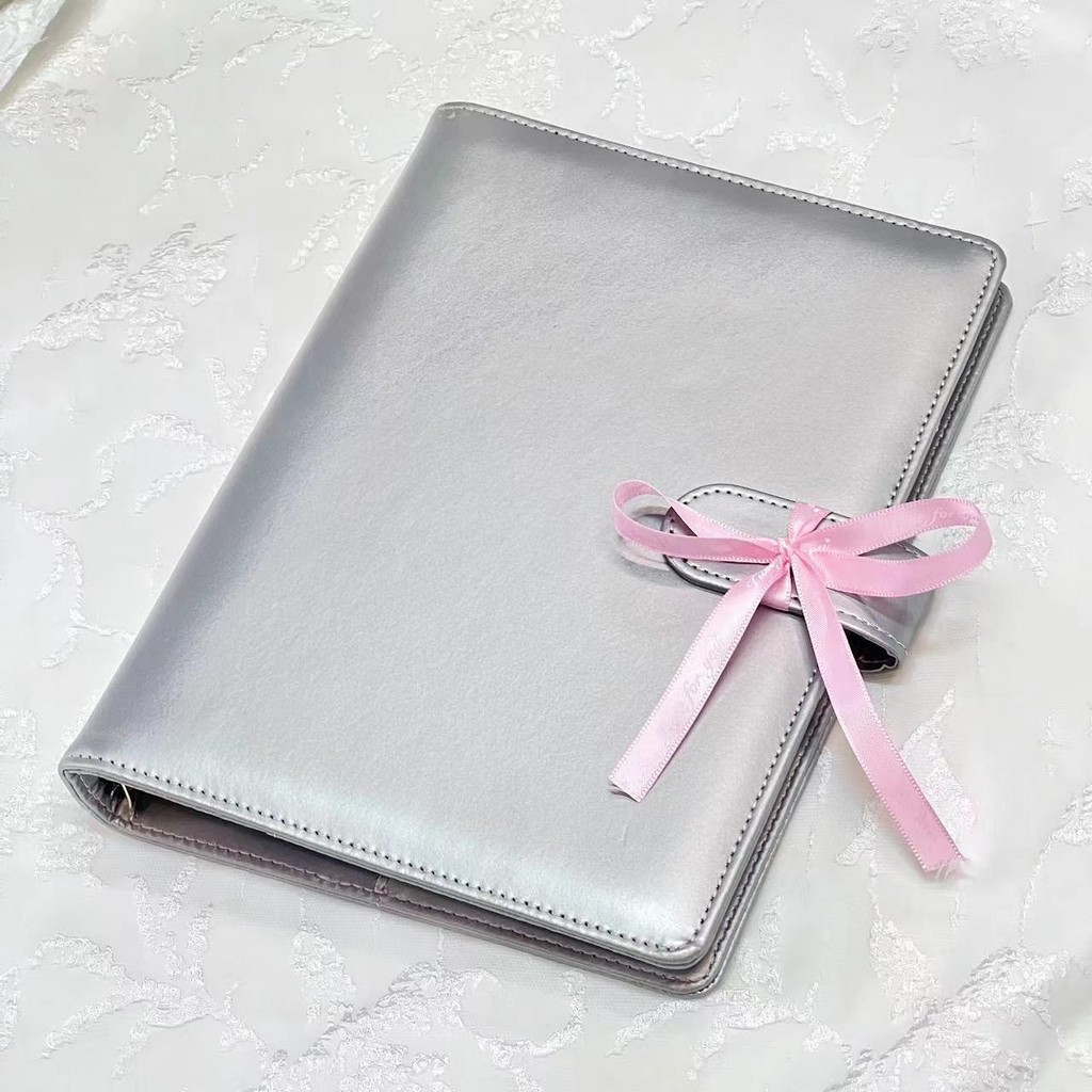 

A5 A8 Loose Leaf Sliver PU DIY Binder Notebook Cover Diary Agenda Planning Paper Cover School Stationery