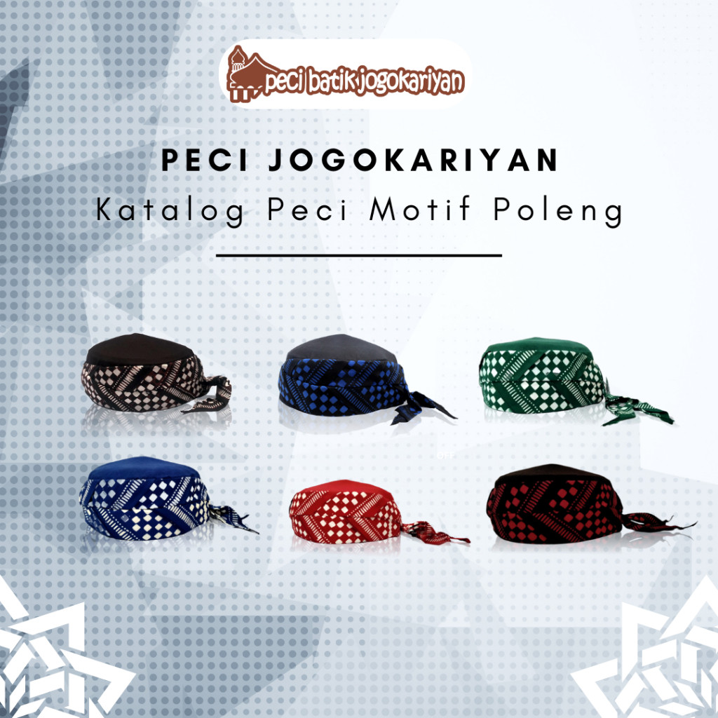 Peci Batik Jogokariyan Motif Poleng Original