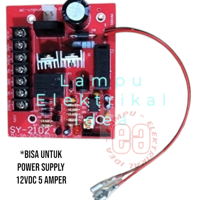BOARD POWER SUPPLY BOX CONTROLLER KOMPONEN PCB POWER SUPPLY 12V 5AMPER Murah Berkwalitas