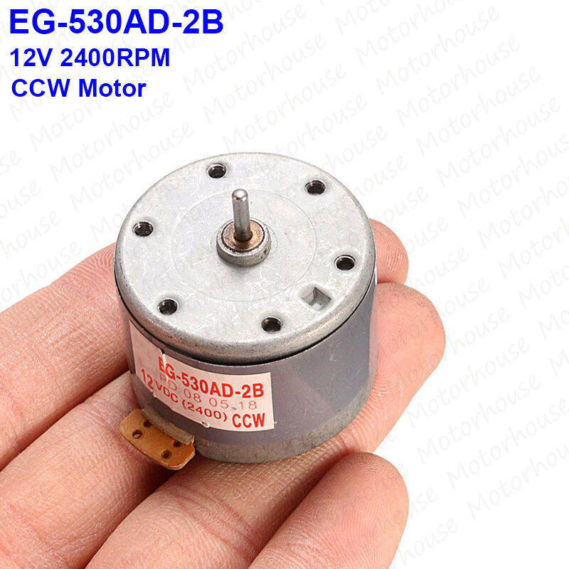 Motor DC 12V Dinamo  Spindle 2400 RPM CCW Putaran Kiri For Project Elektronika Tip Tape