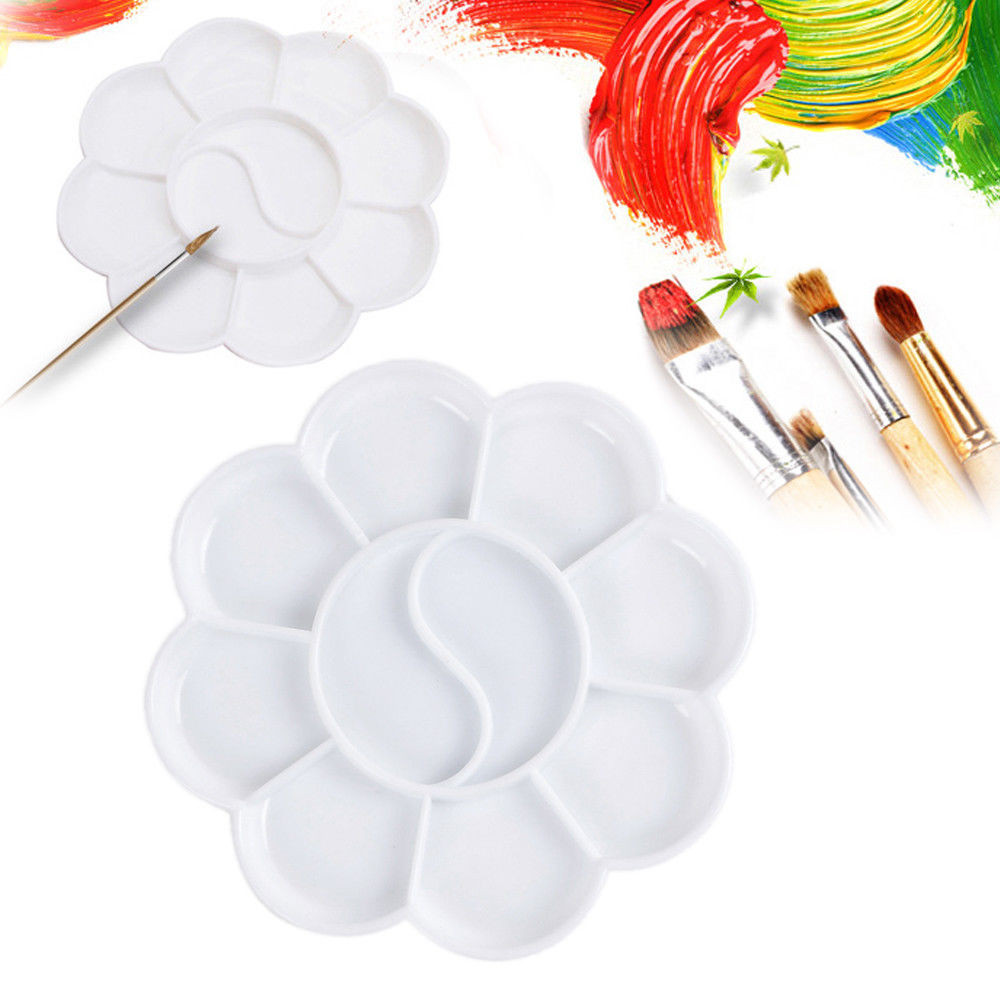 

Jingdezhen Ceramic Palette Plum Blossom Pigment Gouache Watercolor Painting and Calligraphy Art Supplies