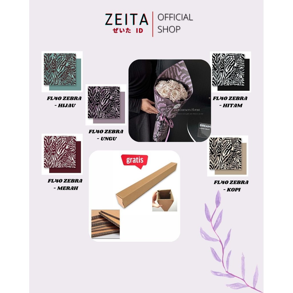 

Zeita - FL40 KUDA FL41 TUTUL Kertas Bunga Paper Buket Motif Cellophane