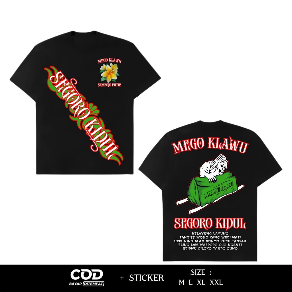 Kaos Motif terbaru Pagar Nusa Desain Mego Klawu Segoro Kidul Sablon Dtf BY ATRIBUT_86