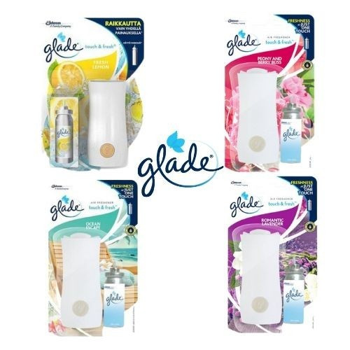 Glade Touch n Fresh Pengharum Alat Mini Set Refill Spray Pewangi Tekan - Ocean Alat Set