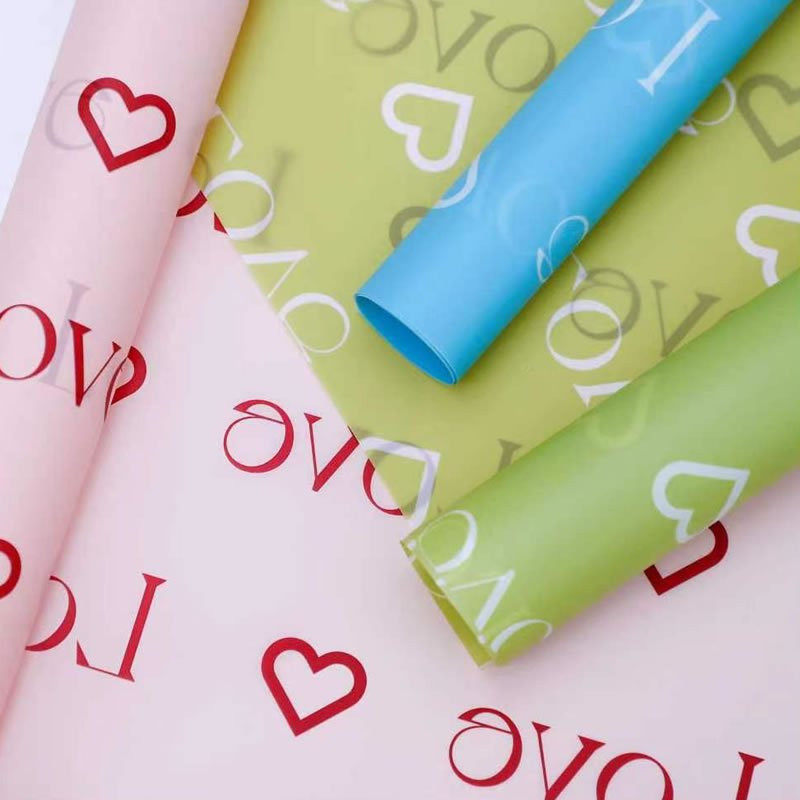

Kertas Buket Bunga Bunga Motif Tulisan LOVE Flower Wrapping Paper Valantine Cellophane KB105