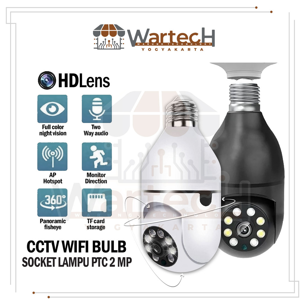 CCTV IP CAMERA Dome Model Lampu  CCTV - Dengan LED