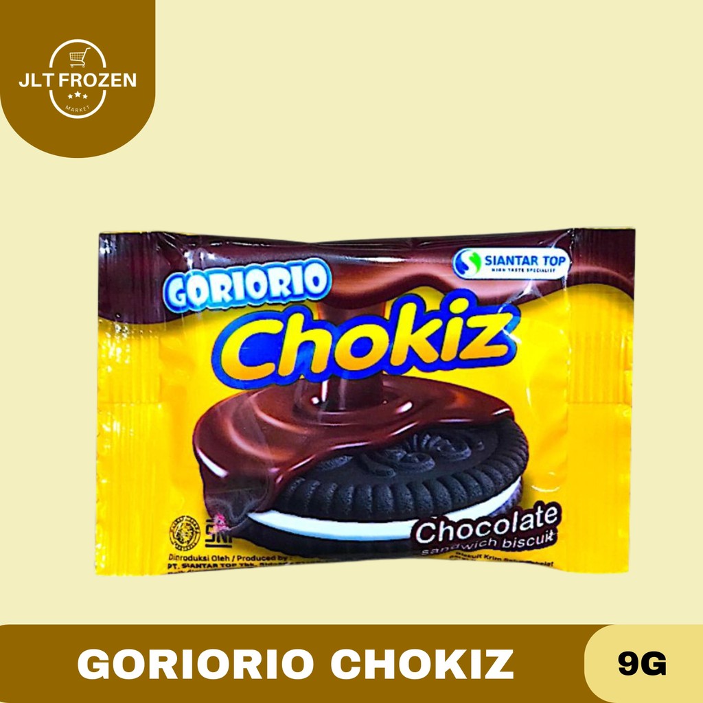 

Goriorio Chokiz / Biscuit Coklat Lapis Coklat 9g 10 Pcs / 20 Pcs