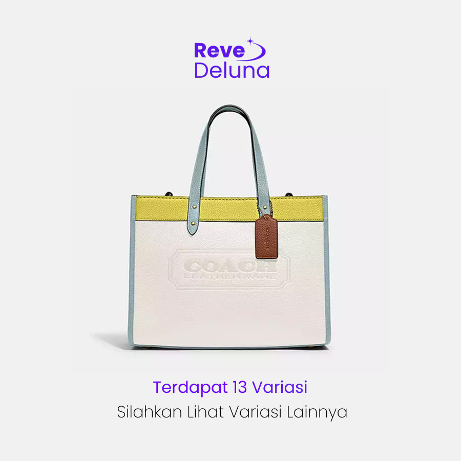 CH Women Tote Bag Field Tote 30 In Colorblock With Coach badge 071 C0777 C2004 C1955 C6846 C8448 C84