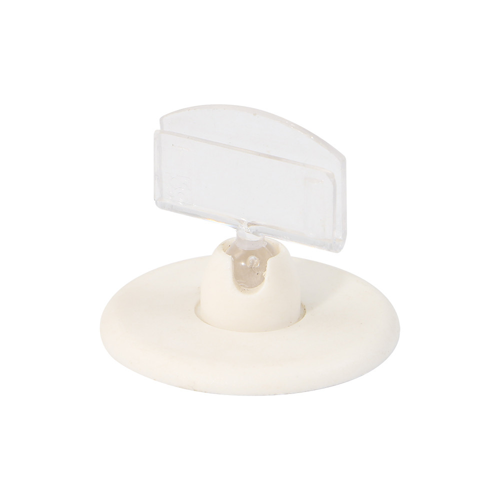 

Promotion Pop Price Tag Display Sign Clip Table Desk Sign Display Stand U Snap Plastic Base Sticky Label Holder