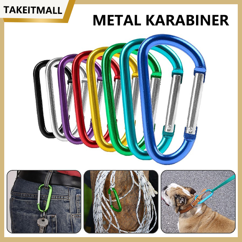 5PCS Carabiner Gantungan Kunci Aluminium Alloy/Gantungan Carabiner Aluminium/Carabiner / Karabiner