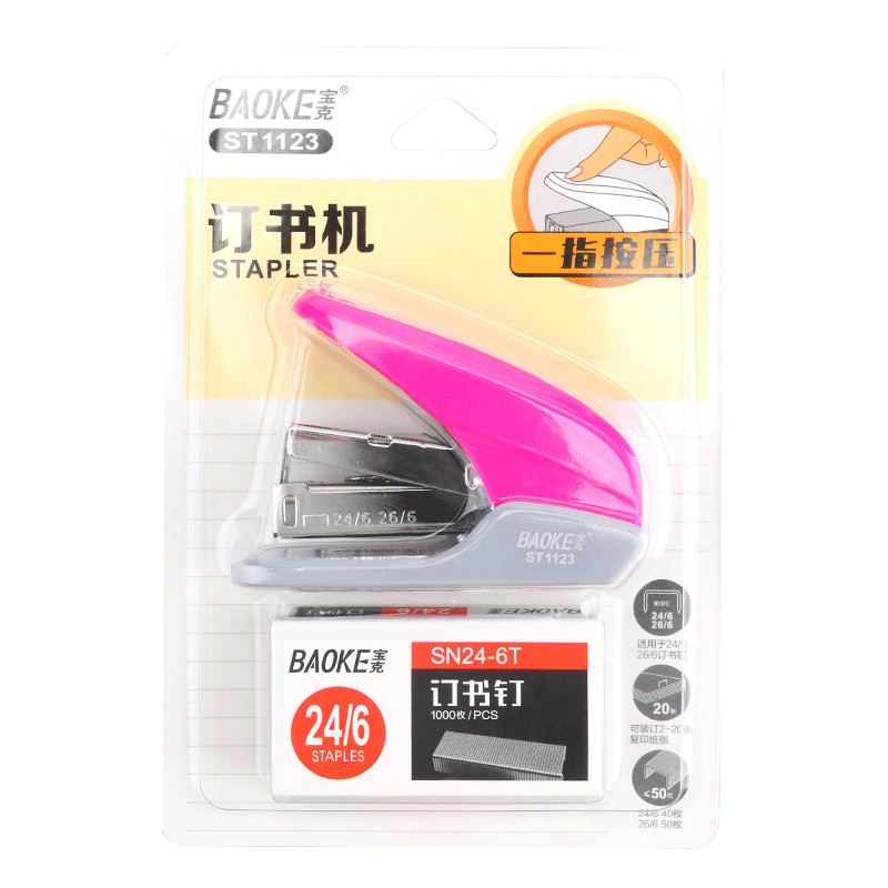 

Set stapler warna portabel hemat tenaga kerja Baoke ST1123