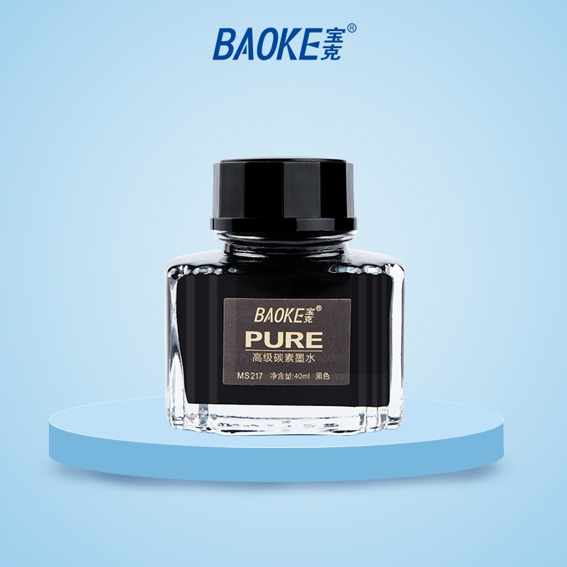 

Baoke Fountain Pen Carbon Ink Pulpen Tinta Hitam Karbonik 40ml Bottle Isi Ulang Pulpen MS217