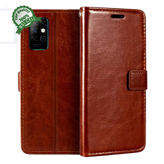 CASE INFINIX NOTE 8 X692 LEATHER CASE SARUNG HP DOMPET KULIT FLIP COVER CASE BUKA TUTUP KESING DOMPE