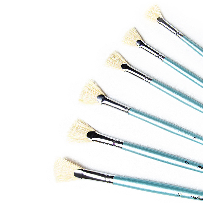 

6pcs/Set Art Paint Brush Oil Watercolor Gouache Painting Brush Pinceles Para Acrilico Y Oleo Bristle Painting Brushes Art Supply
