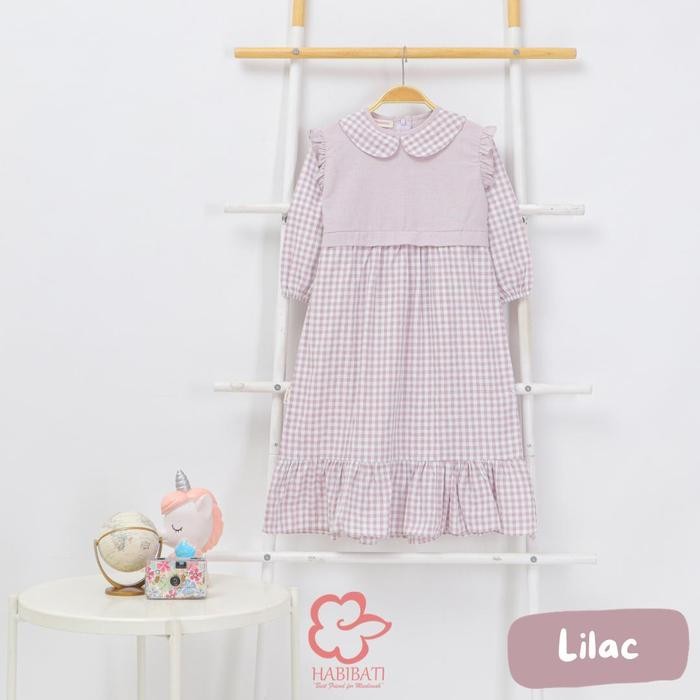 "HST.H" - BEST SELLER HABIBATI - GAMIS ANAK PEREMPUAN ASIYAH DRESS ANAK KATUN KOREAN STYLE GAMIS ANA