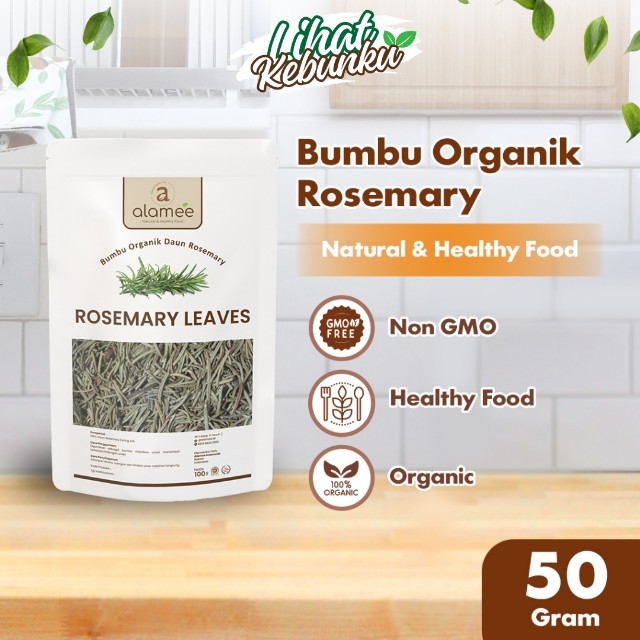 

ALAMEE Rosemary Kering Dried Leaves Daun Garnish Murni Asli Tanpa Campuran Bumbu Organik 50 Gram LIHAT KEBUNKU