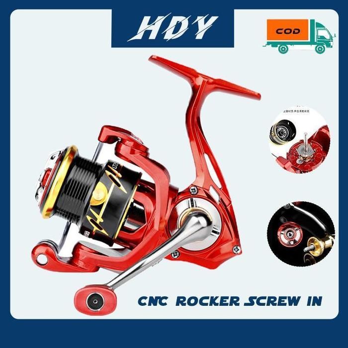 DEUKIO LT 2500 3000 Reel Pancing Power Handle Logam Gulungan Pancing Putar 5+1BB - 2500