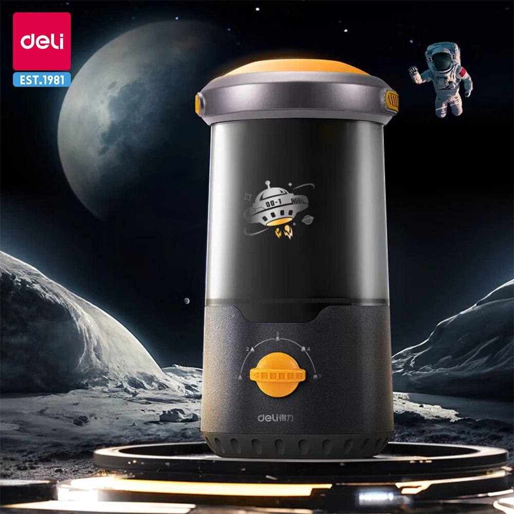

Deli Space Theme Full Automatic Electric Pencil Sharpeners Type-C Fast ChargingDispenser Gift for Children Back to School