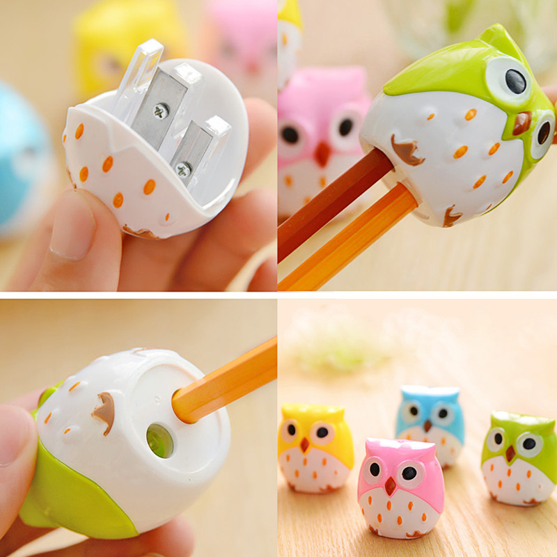 

1PC Lovely Pencil Owl Animal Sharpener Stationery for School Student Kid Gift Dropship