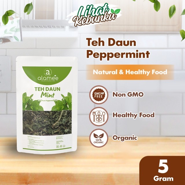 

ALAMEE Peppermint Tea Teh Daun Mint Organik Pappermint Papermint Kering Dried 5gr LIHAT KEBUNKU