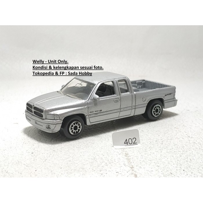 Diecast Welly NEX 1/60 Dodge RAM Pickup Silver Unit Only