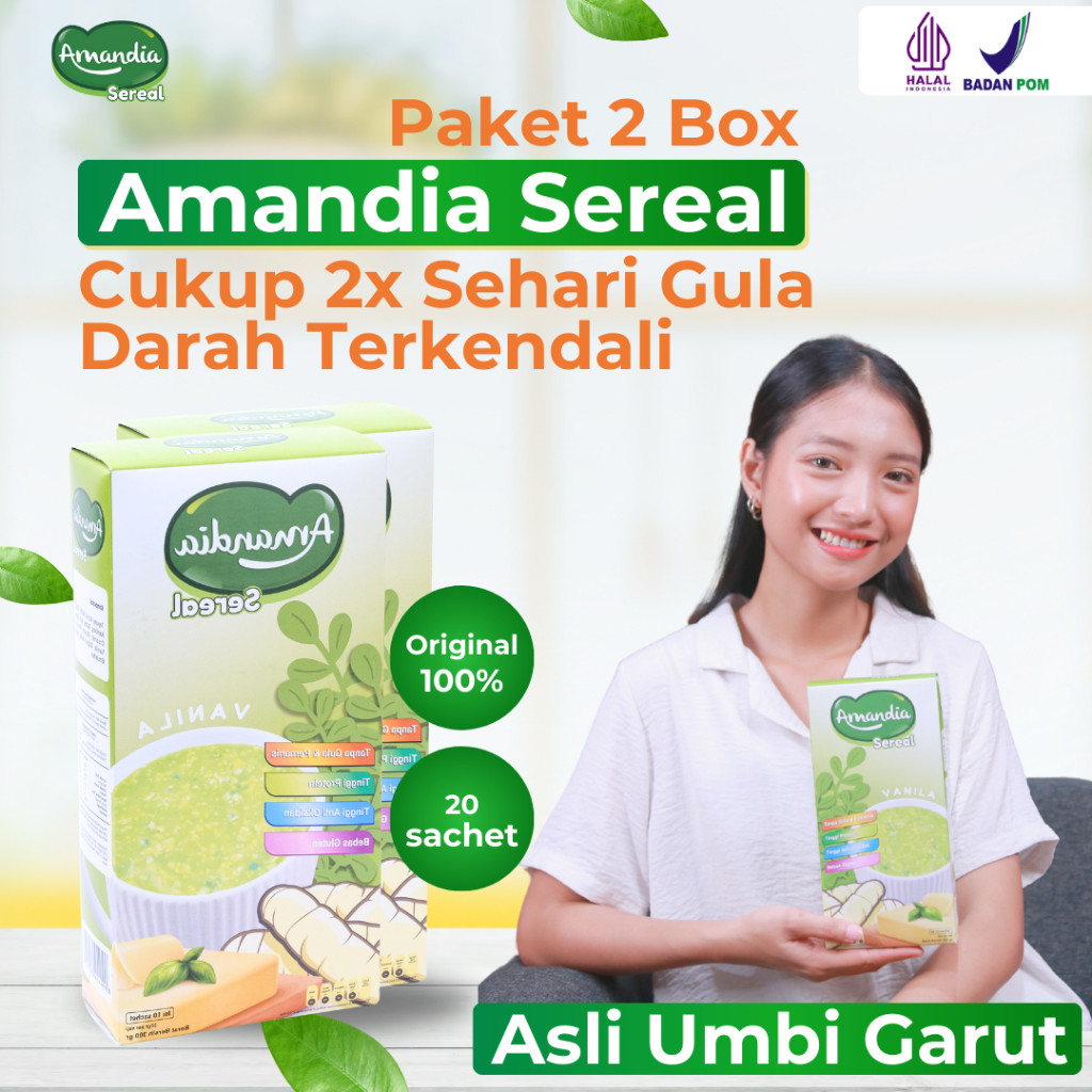

Sereal Amandia Paket 2 Box Harga Lebih Hemat Sudah Halal & BPOM INDONESIA