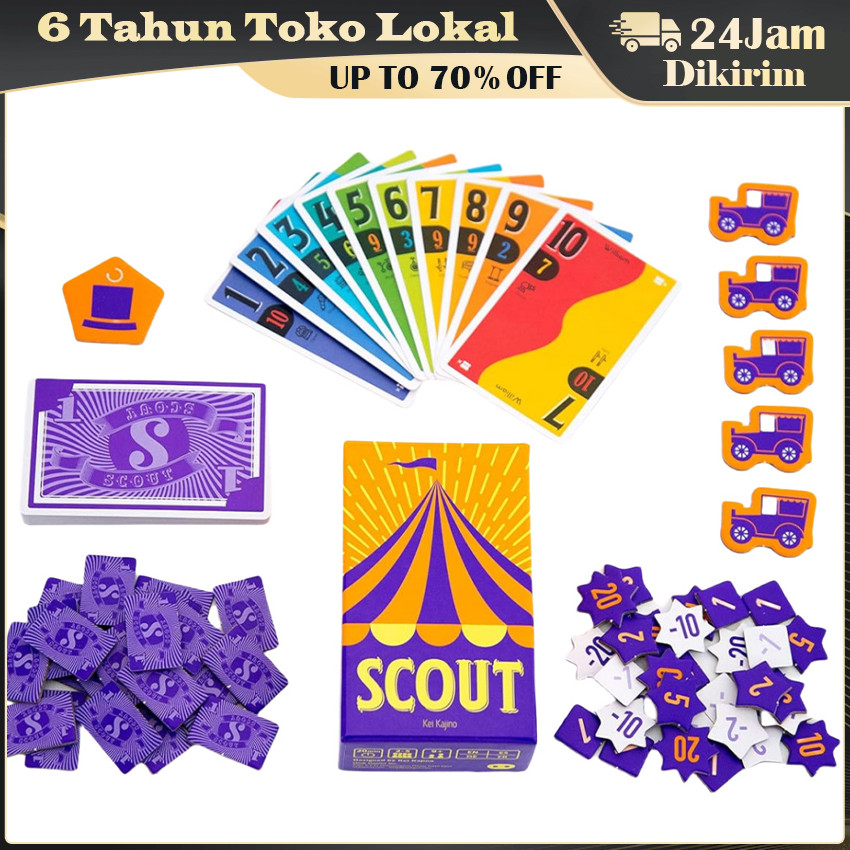 Scout Circus Master / Board Game Kartu Interaktif untuk 2-5 Pemain Cocok untuk Keluarga & Teman