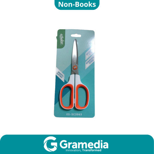 

[Gramedia Cijantung] Estudee Scissors 6.75` White Orange Es-Sc2063