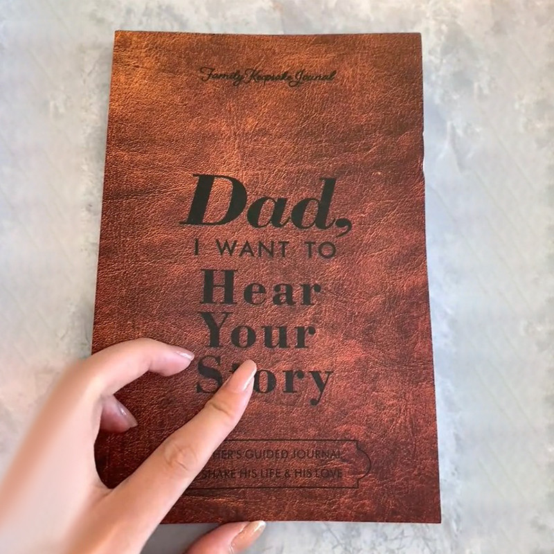 

Portable Notebook Dad/Mom I Want To Hear Your Story Journal A Father's Guided Journal Multipurpose Journal Book School Parents
