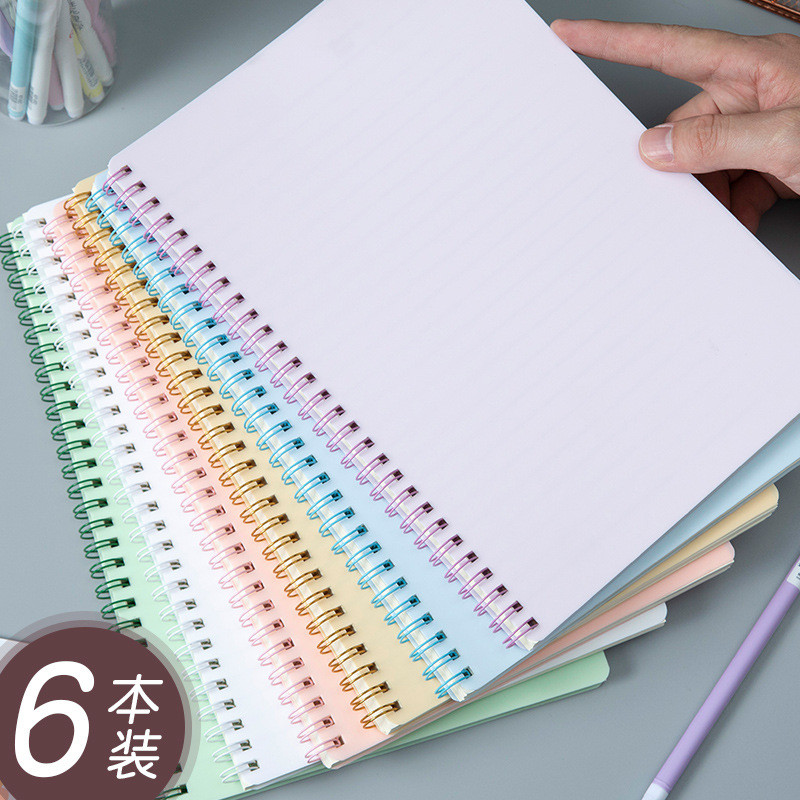 

Notebook A5 Retro Coil Book Large Morandi Simple Student Literature Fresh B5 Handbook Notebook