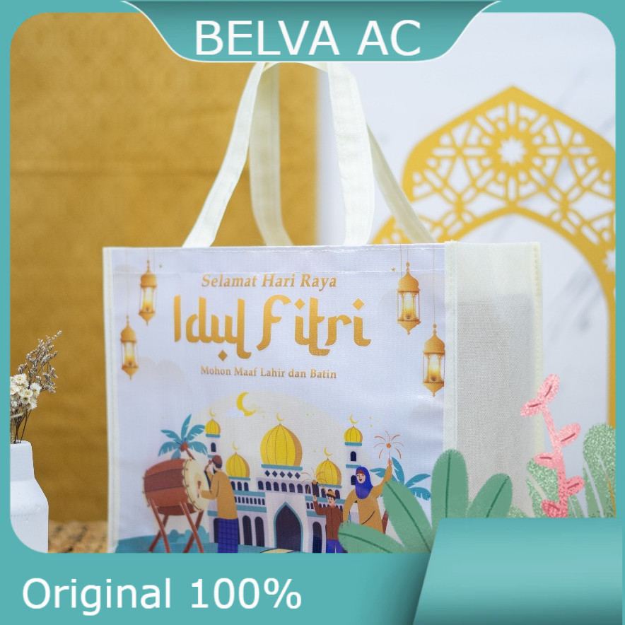 

Harga Satuan Goodie Bag Handle Idul Fitri uk 25x30x14 / Spunbond Lebaran / Tas Idul Fitri New Design