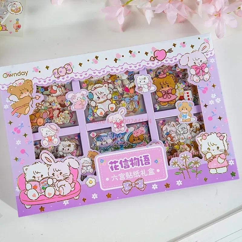 

New Mikko Stickers Gift Box Cute Cartoon Handbook Stickers Cartoon Stickers Student Stationery Kids Gift