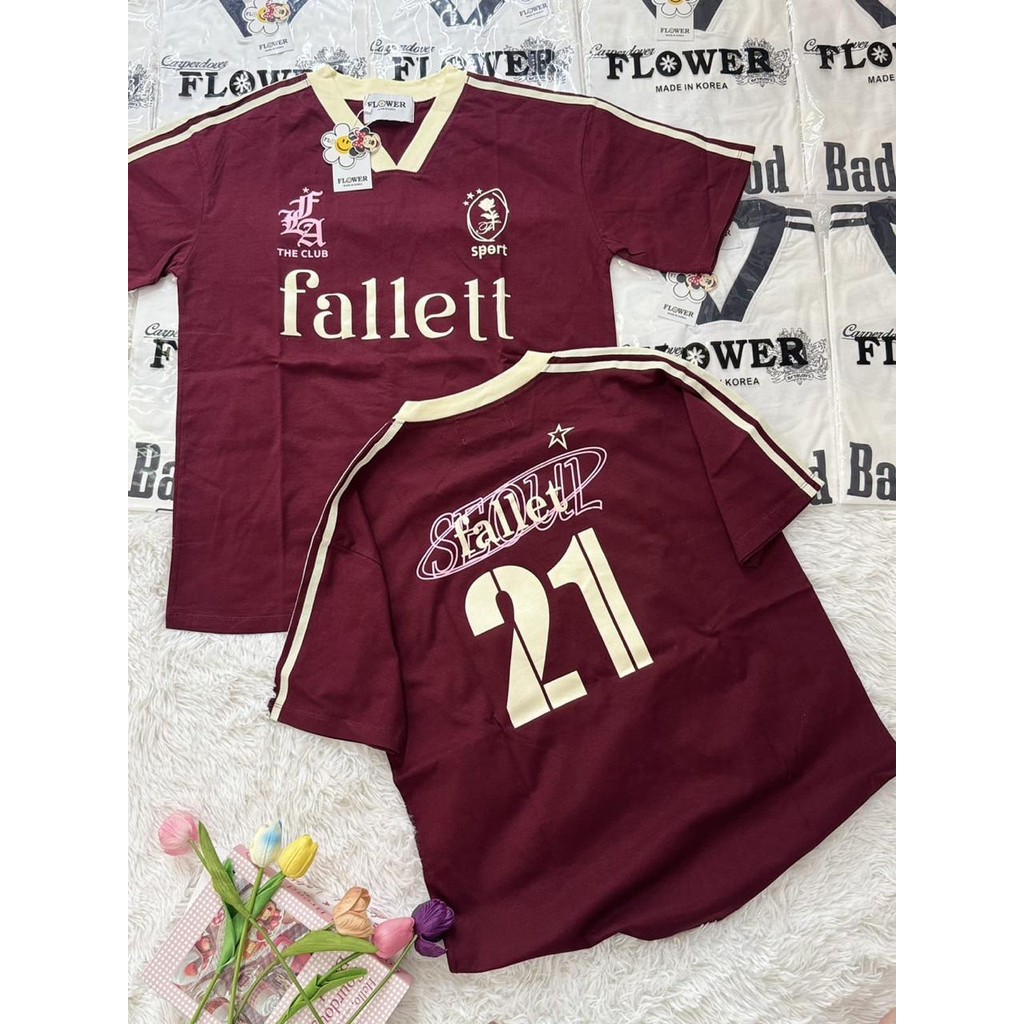 Devecollection - ready kaos wanita oversize motid fallett premium bkk