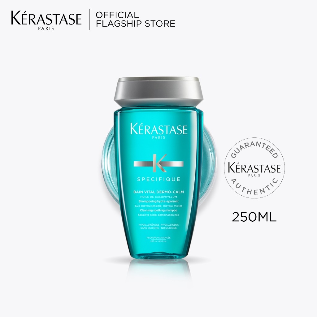 Kerastase Bain Vital Dermocalm 250ml Shampoo for Sensitive Scalp - Shampoo untuk Kulit Kepala Sensit