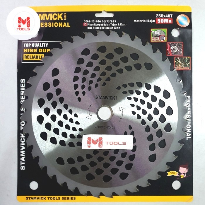 Pisau Potong Rumput Bulat STAMVICK 10" - STAMVICK Mata Pisau Potong Rumput Bulat - Mata Pisau Potong