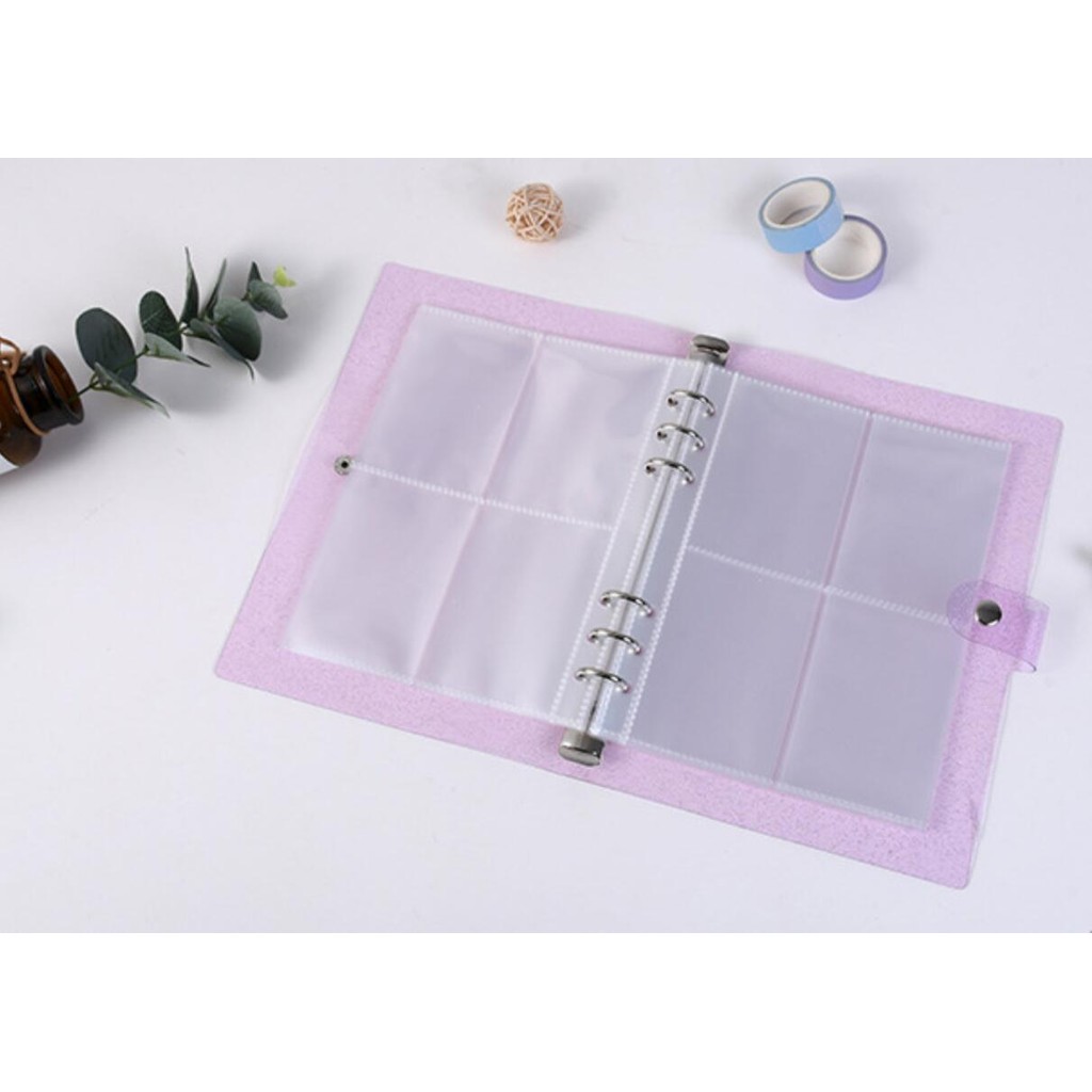

A5 A6 Transparent Color Plastic Clip File Folder Notebook Loose Leaf Ring Binder Planner Agenda School Office Stationery