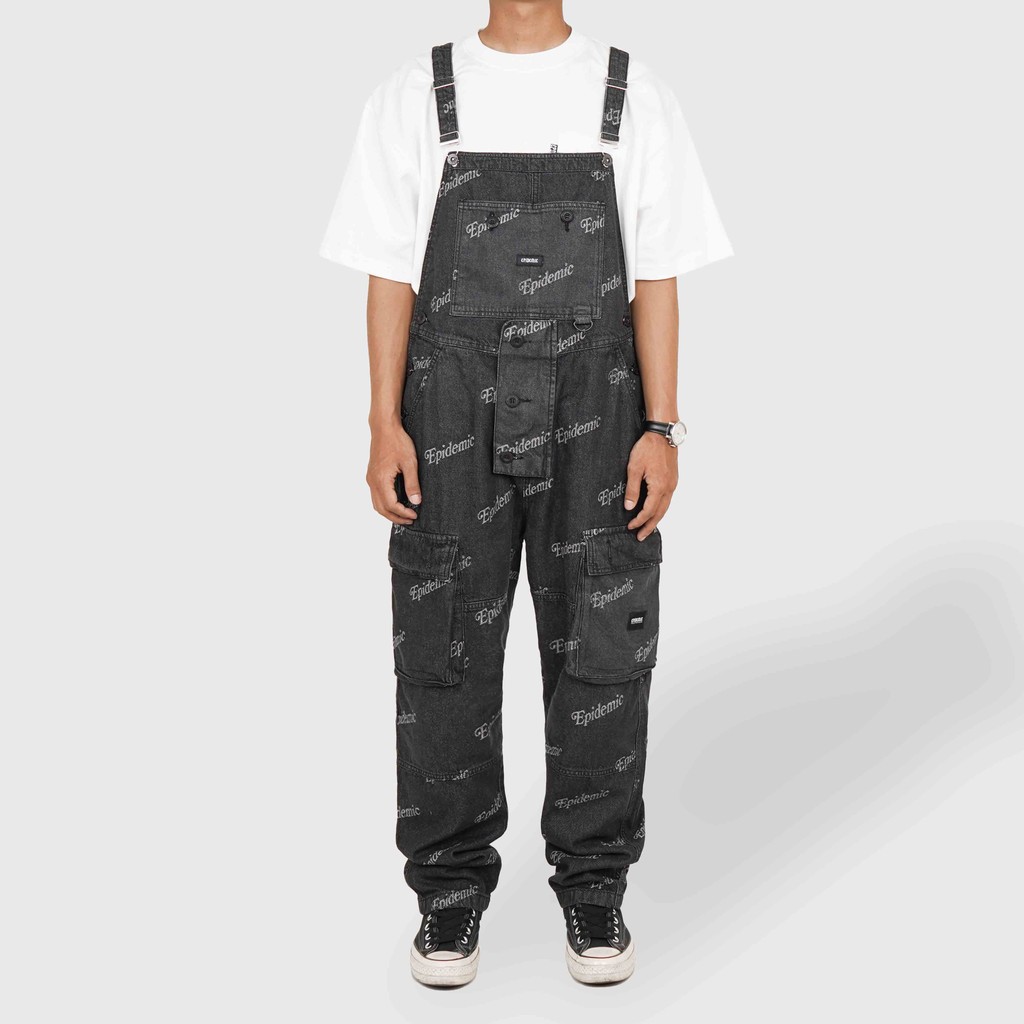 Epidemic Overall Jumpsuit Renaissance Black Wash