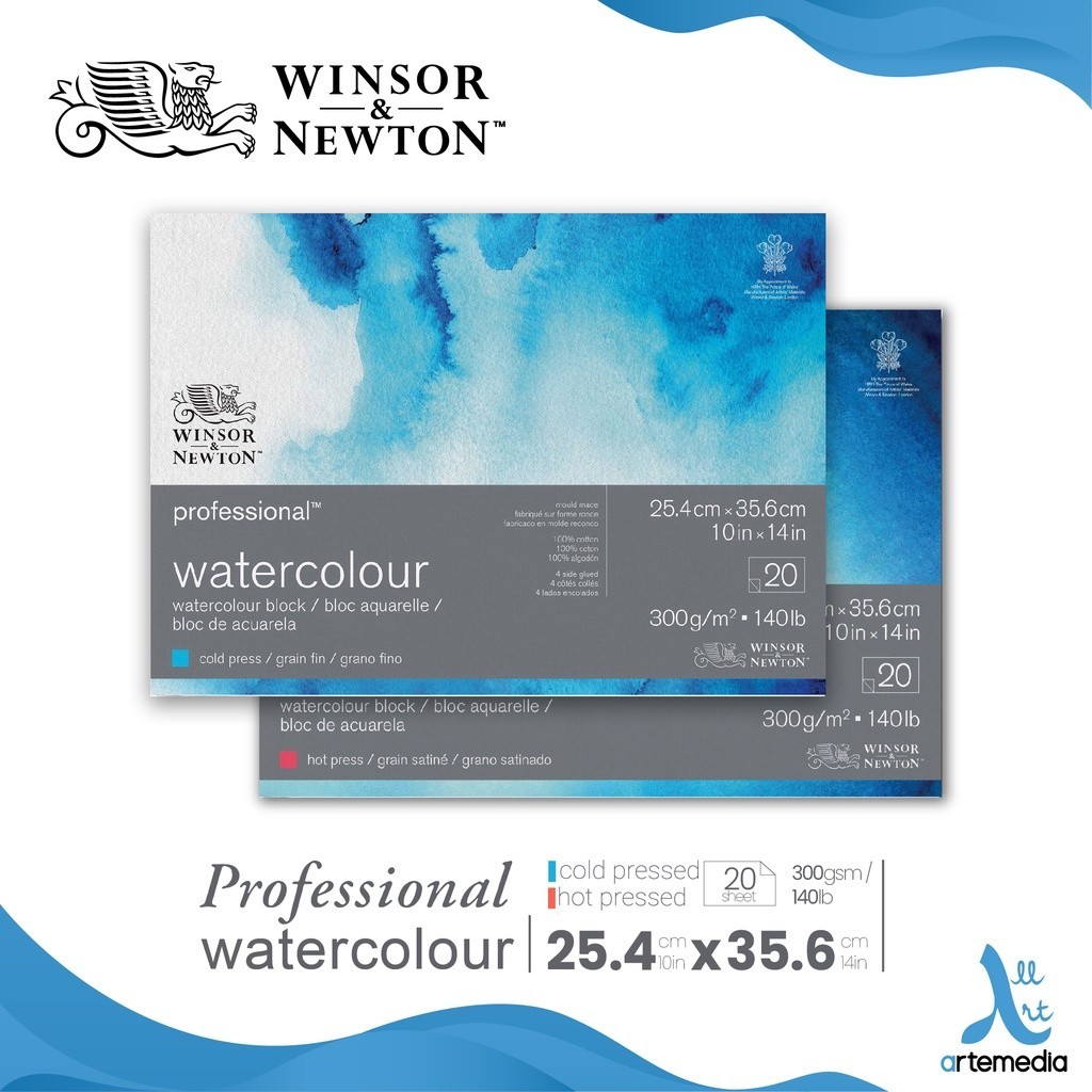 

Winsor & Newton Professional 26x36cm Watercolor Paper Kertas Cat Air