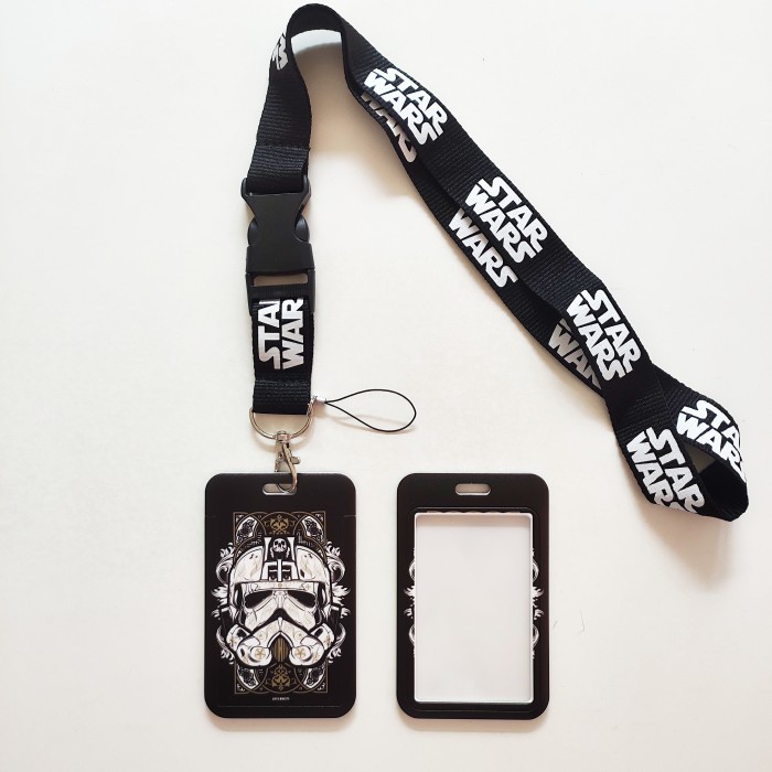 

ID Card Holder Name Tag Lanyard / Kalung Kartu Star Wars Stormtrooper