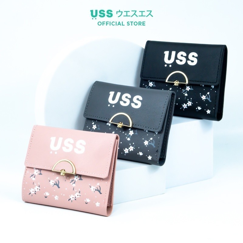USS Dompet Wanita Mini Motif Bunga Female Wallet PROMO