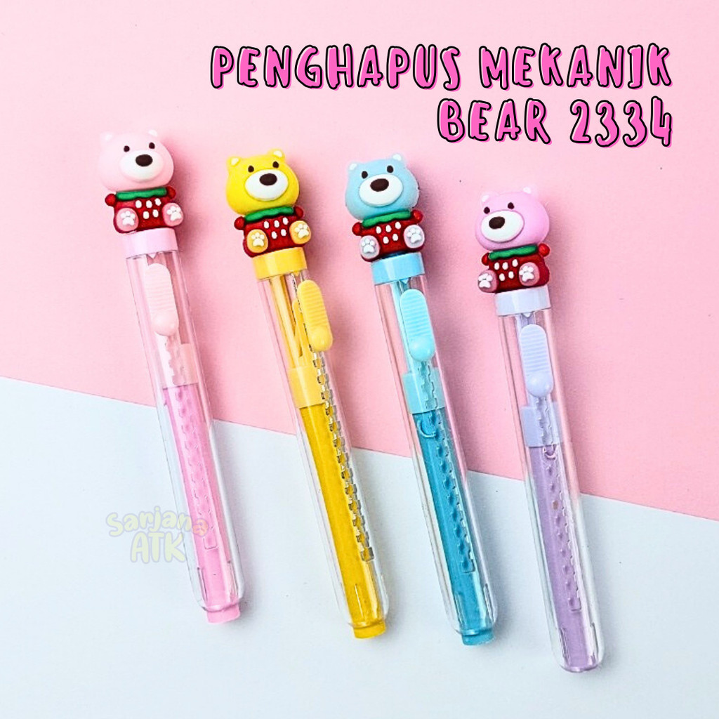 

Penghapus Mekanik / Push Eraser Motif Bear